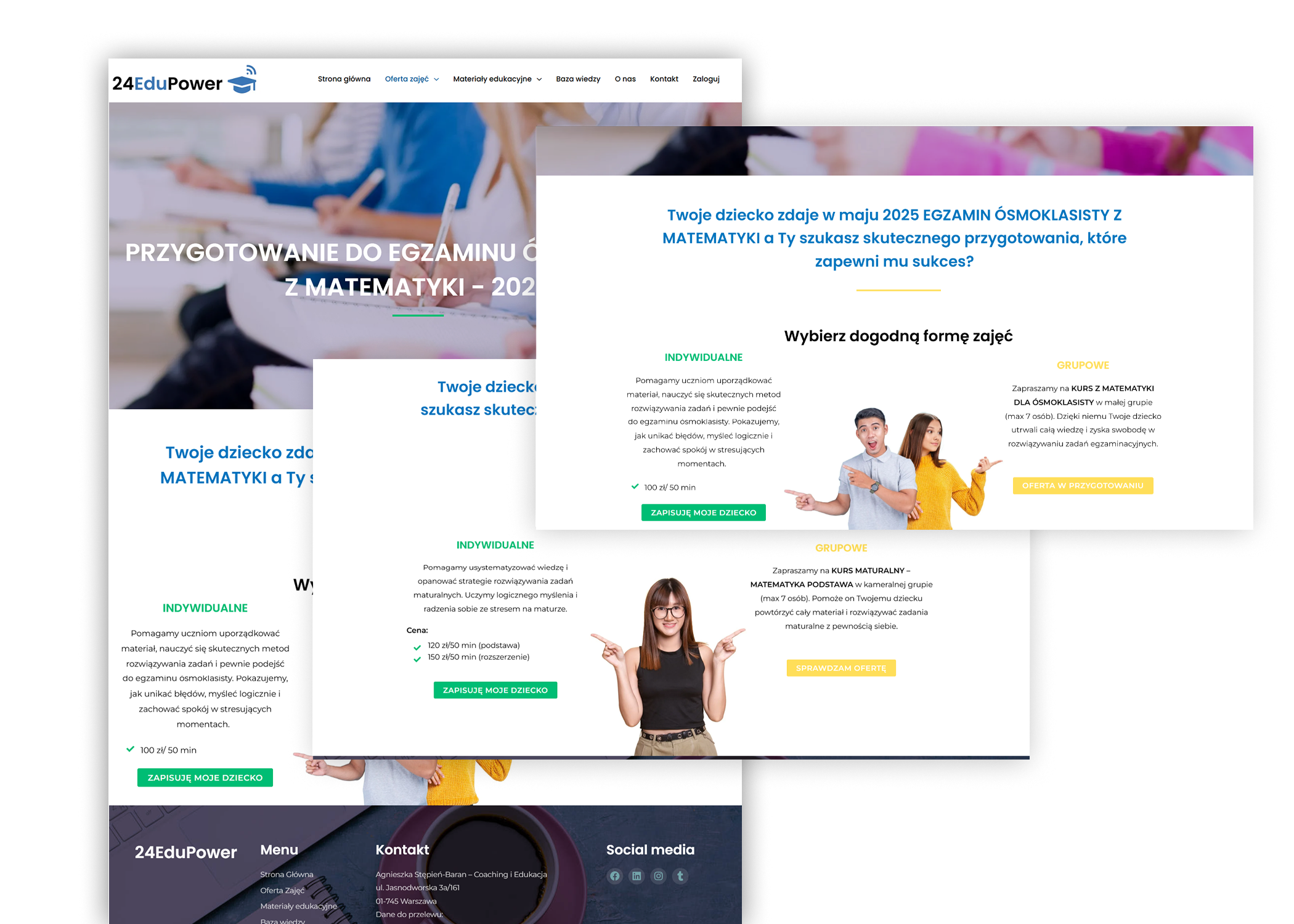 Lekki Biznes Online gotowe szablony do Elementora