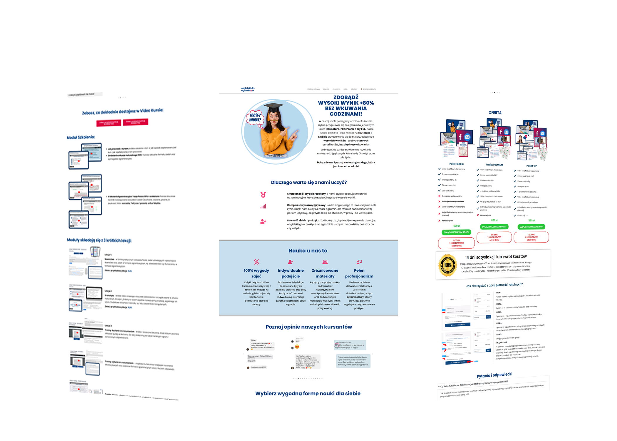 Lekki Biznes Online landing page kursow online